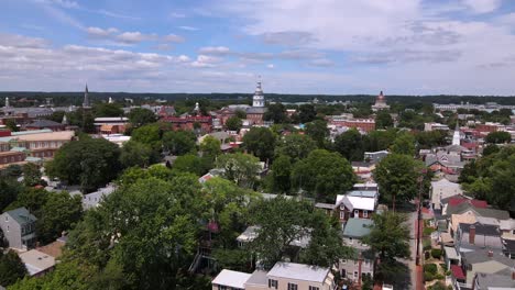 Excellent-Aerial-View-Of-The-Maryland-State-House-In-Annapolis