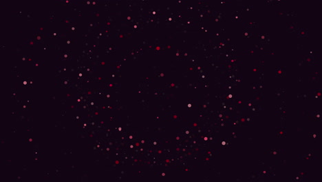 círculos de puntos verdes abstractos en un fondo negro intrigante