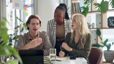 business team collaborating in the office