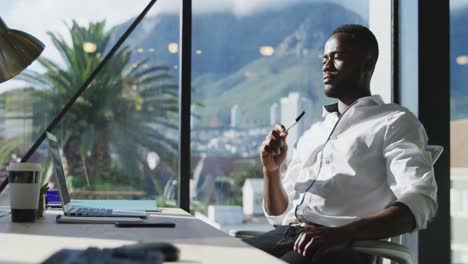 young man using computer at the office