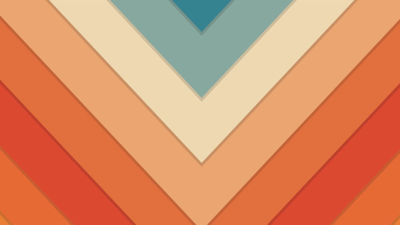 animación de líneas de colores retro pastel que se mueven en formación