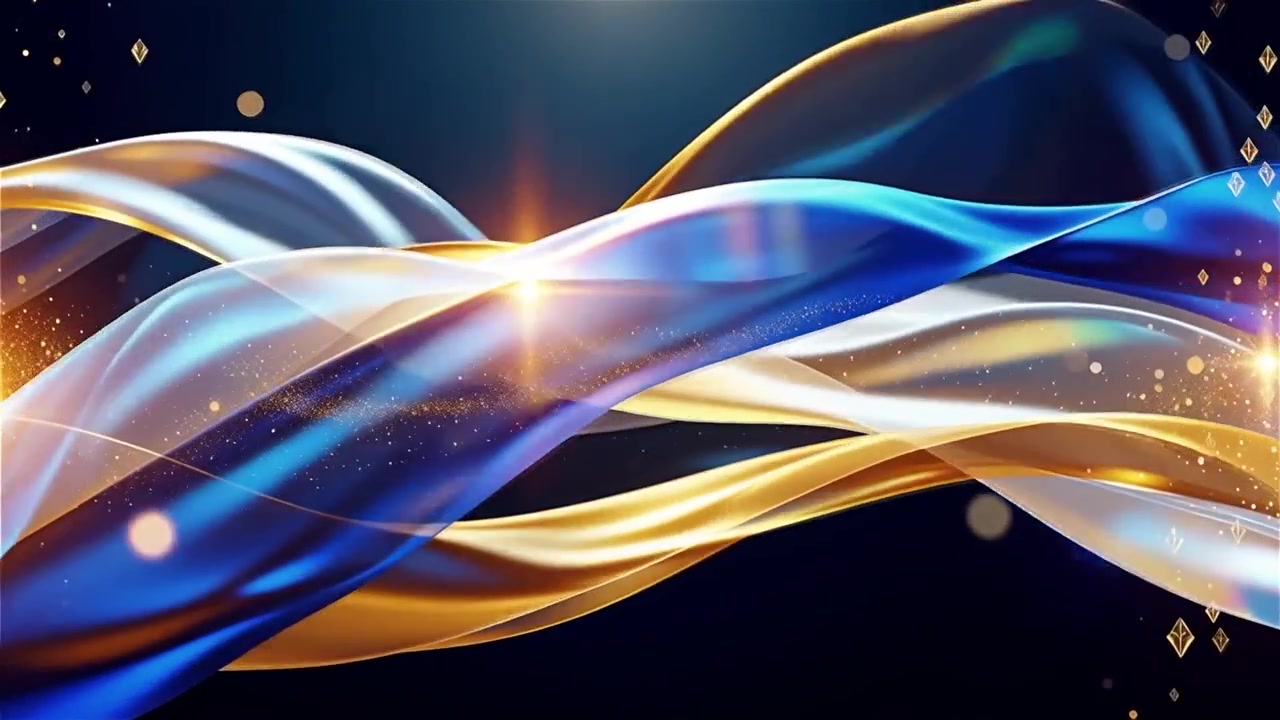 Abstract Flowing Light Waves Background