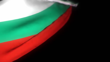 bulgaria flag , realistic 3d animation of waving flag. bulgaria flag waving in the wind. national flag of bulgaria. seamless loop animation. 4k high quality, 3d render