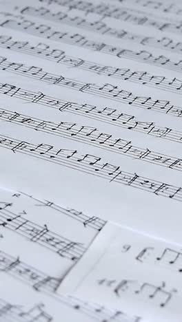 handwritten musical notes