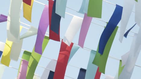 music festival decoration color flags