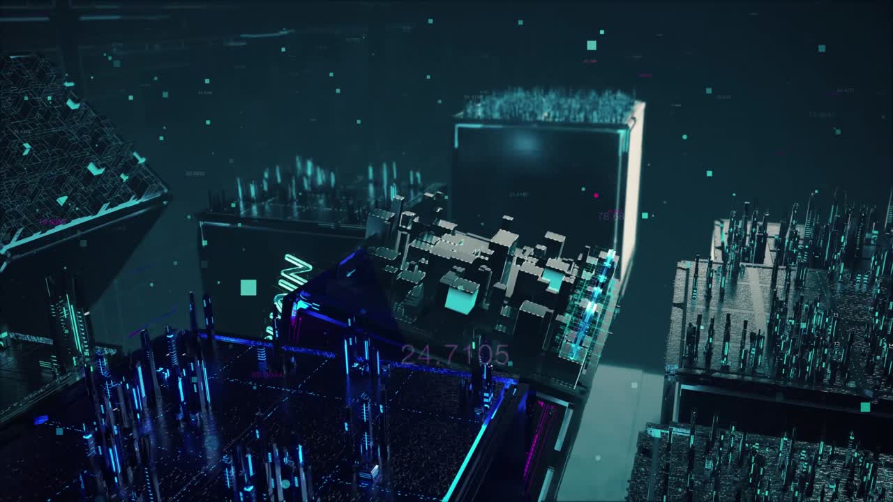 permanecer en el metaverso con el concepto de tecnología digital hitech