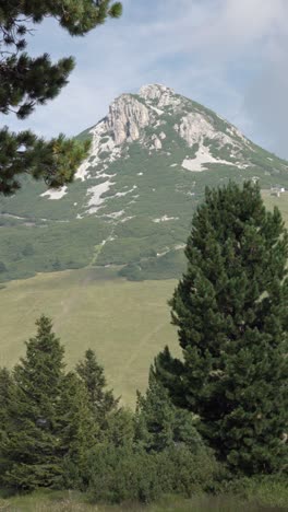 view towards mount weisshorn - corno bianco in south tyrol, italy