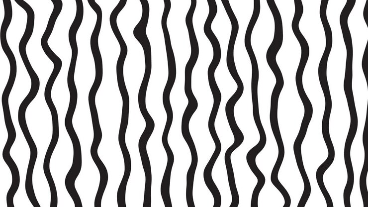 Abstract funny hand drawn wave lines on white background. Cartoon cute element in trendy vintage stop motion style. Seamless loop doodle sketch animation for creative design project.