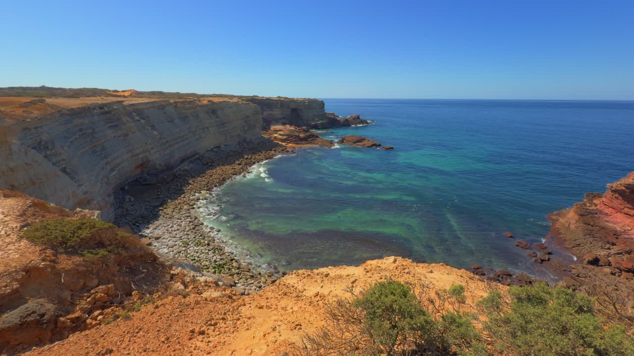 Algarve Portugal seascape from walking trail epic walking locations in summer