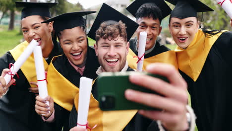 happy graduates taking a selfie