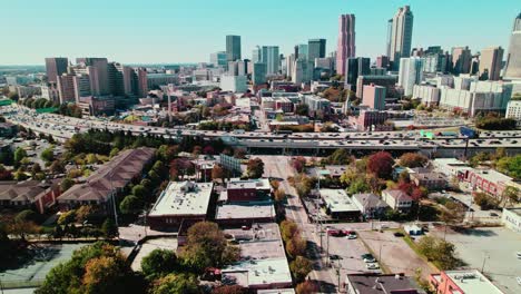 aerial of atlanta, georgia