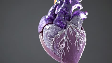 purple crystal heart