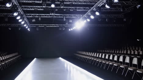 empty fashion show runway