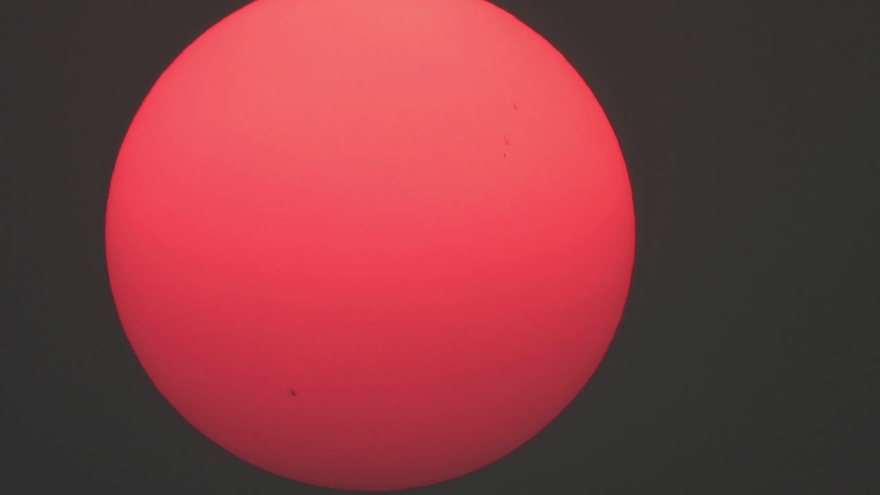 Sunspots  and beautiful sunset