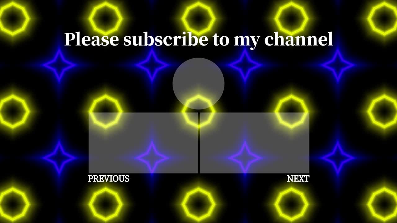 네온 표지판 패턴 엔드 카드 엔딩 스크린 모션 그래픽