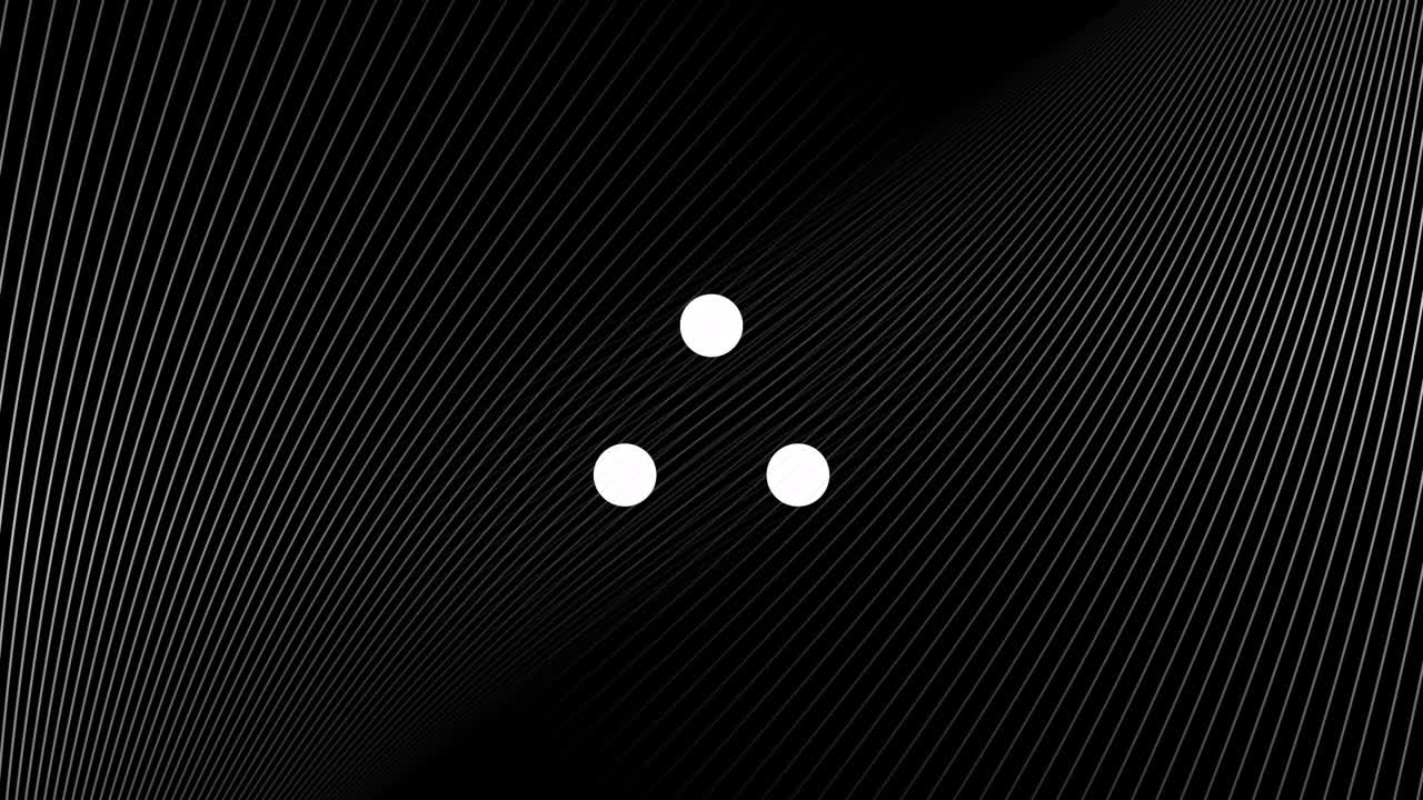 Animation of data loading ring over white trails