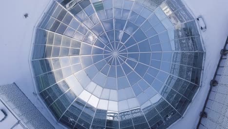 winter skylight dome