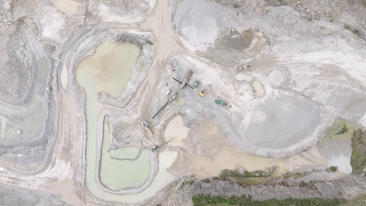 Aerial View of a Quarry Mining Site