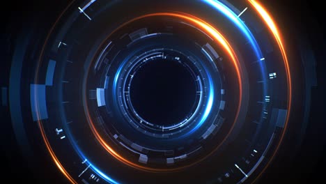 round sci-fi element for futuristic core visualizer concept.