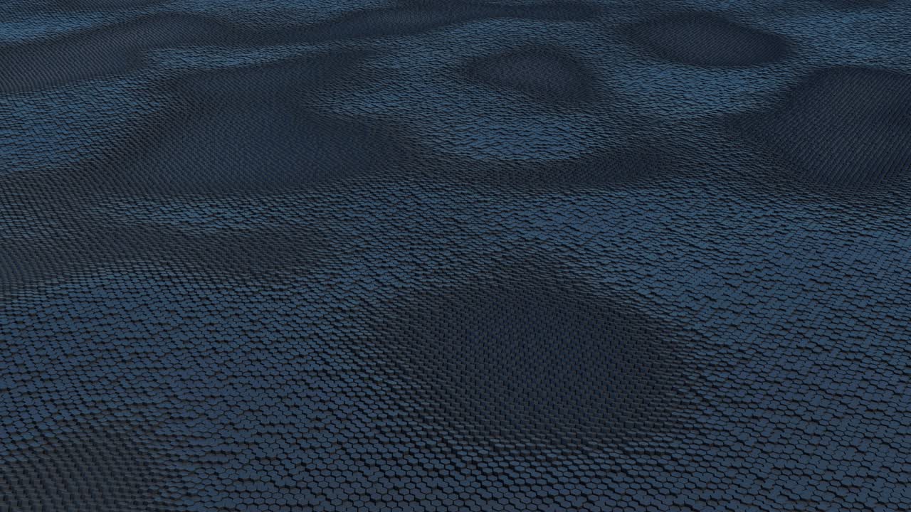 animación abstracta de hexágonos.