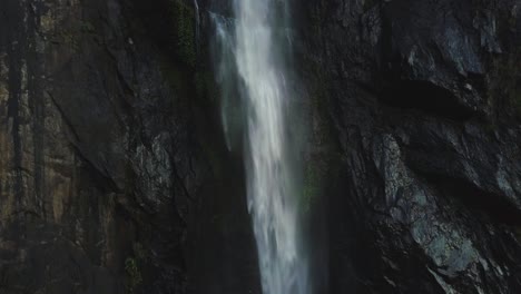 still close up view of water falling at one of australia tallest waterfalls