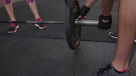 cross training at a gym