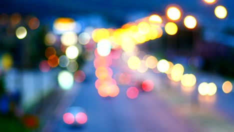 background bokeh cars light on traffic road