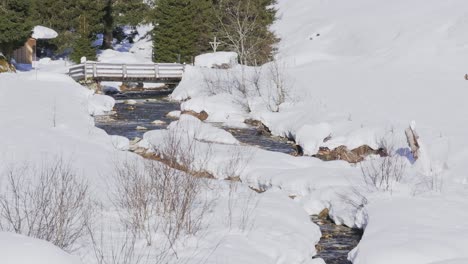 calm winter mountain haven