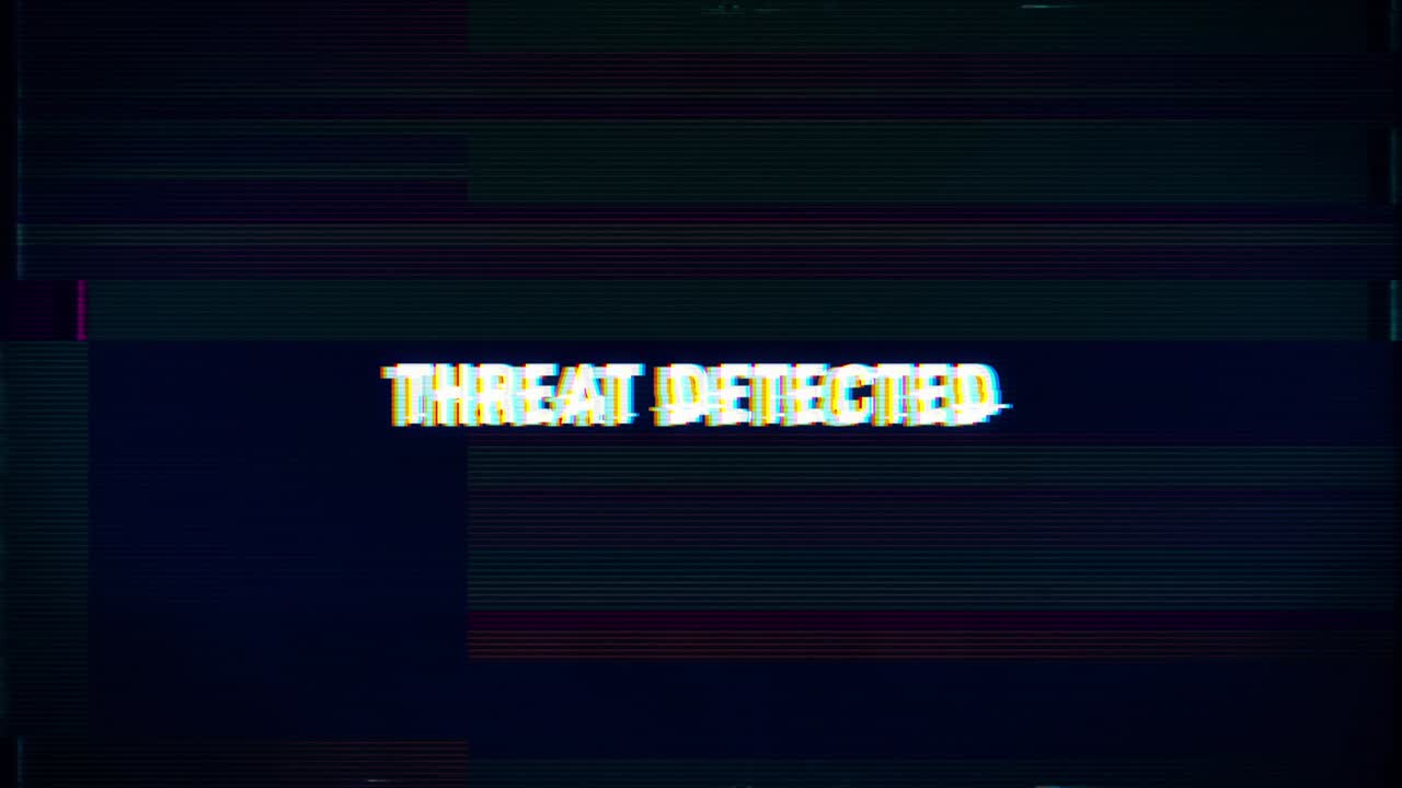 se ha detectado una amenaza en el sistema informático mensaje de alerta de seguridad con texto de fallo y fondo