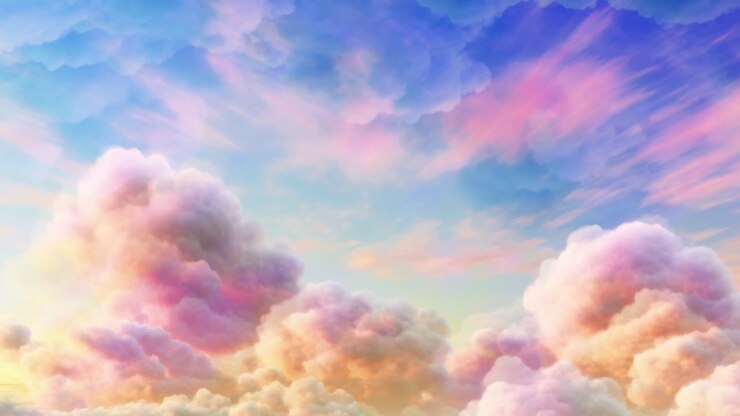 AI clouds and blurred bokeh light