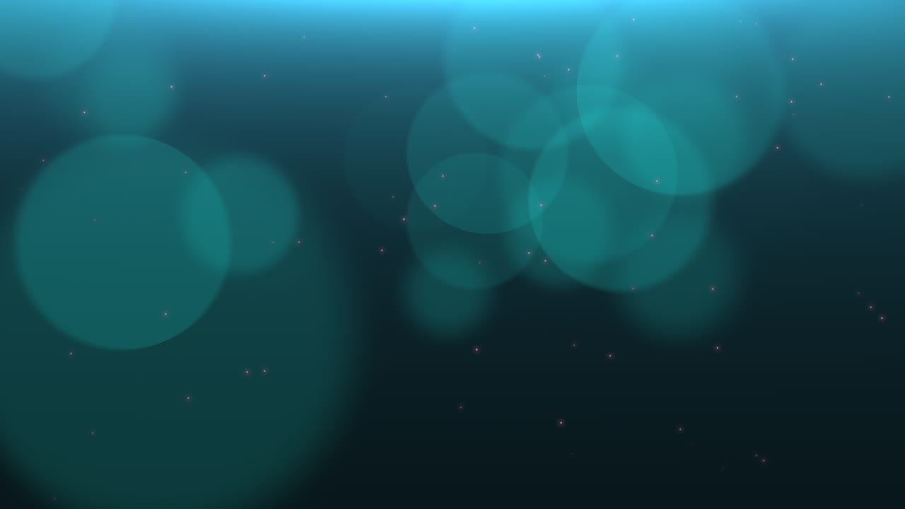 volar grandes partículas azules y redondo bokeh