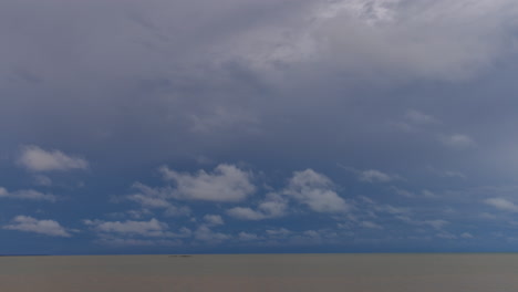 timelapse of tropical storm clouds over the ocean in the northern territory