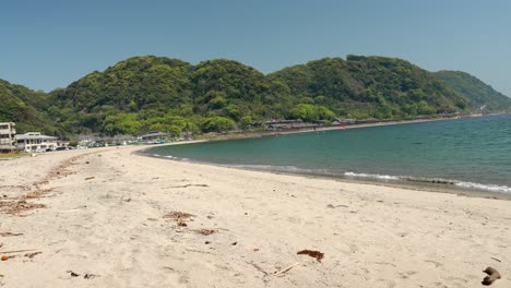 view of sakurajima seen from iso beach "bread movement"