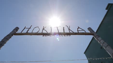 hokitika beach sign