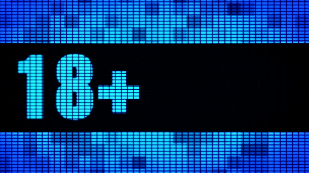 18+ передний текст с прокруткой led на стене панель дисплей вывеска