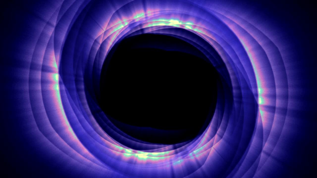 las partículas mágicas anillo fondo abstracto, animación, renderización, bucle