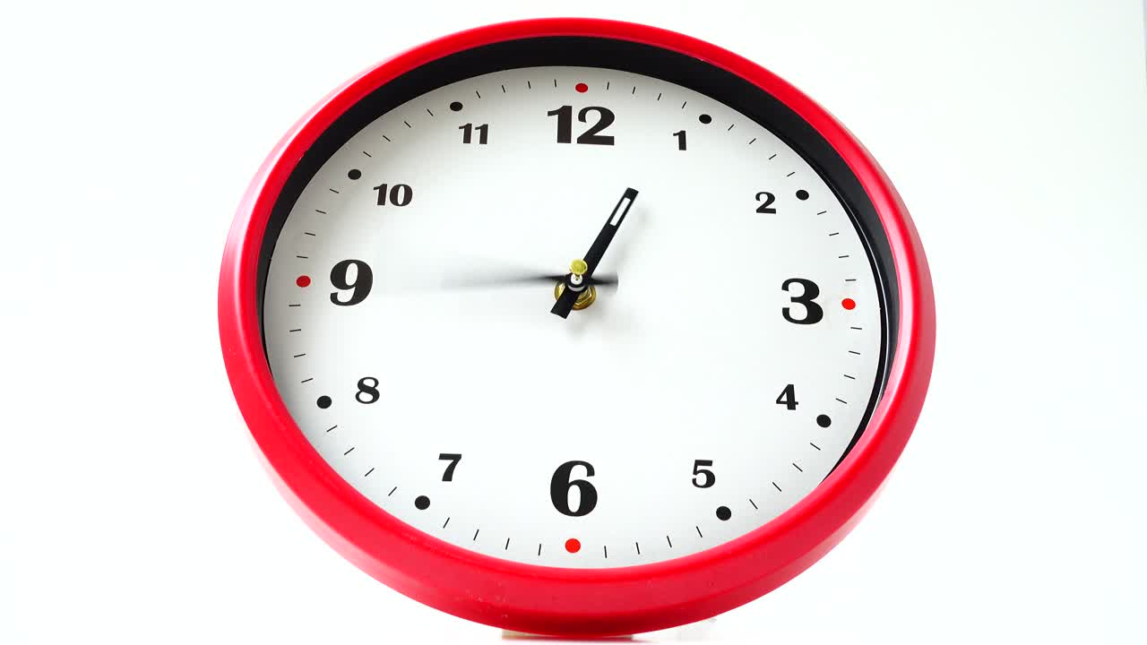 Shooting of hours. Time lapse. Shooting of the dial of hours