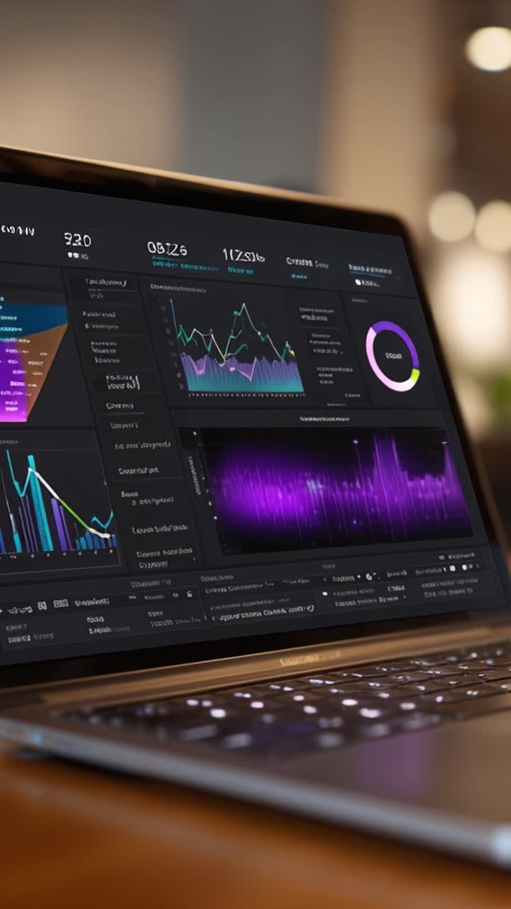 Analyzing Data Visualizations on a Laptop Screen: Insights from Graphs and Metrics in a Modern Workspace Setting