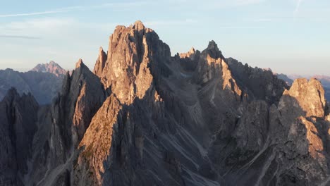 jagged dramatic mountainsides of cadini di misurina, italian dolomites