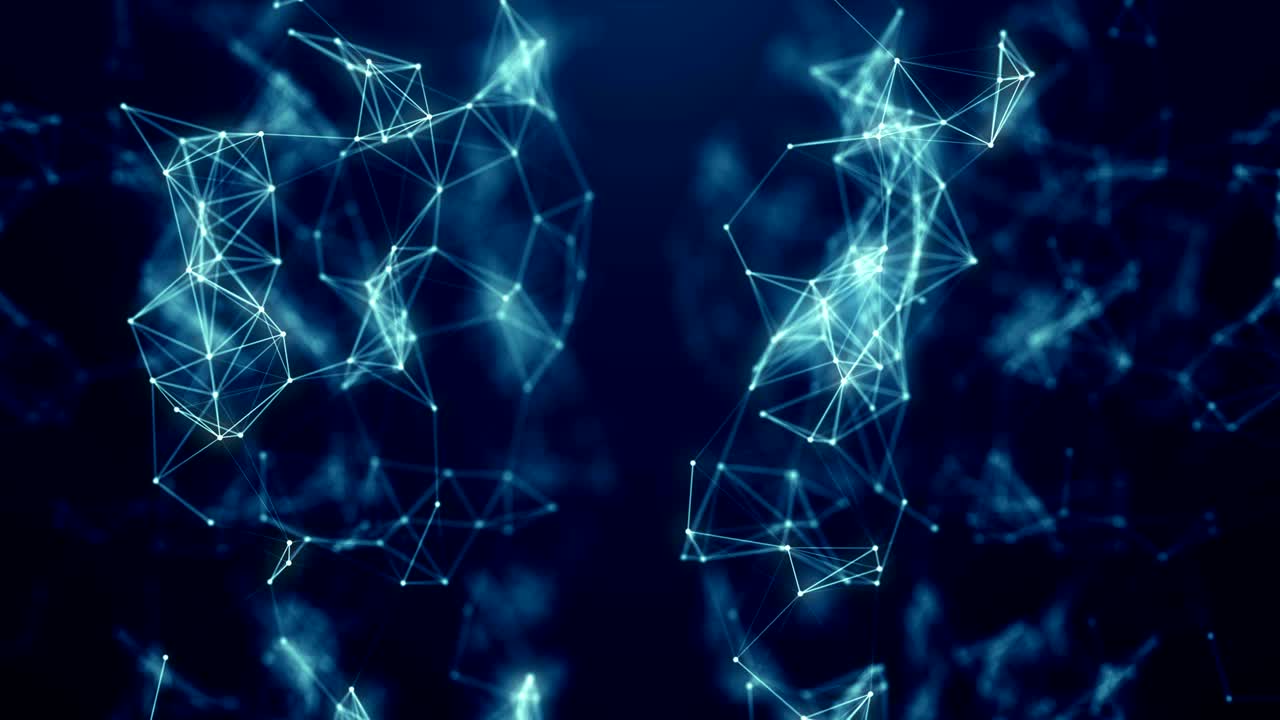 Plexus abstract network titles technology science background loop