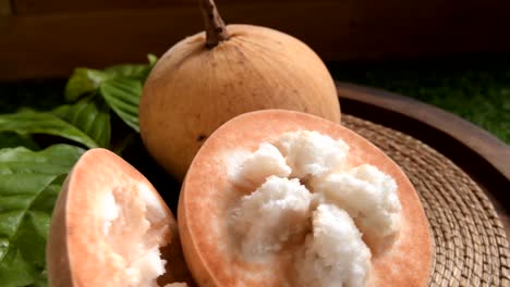 yellow santol tropical fruit of thailand.
