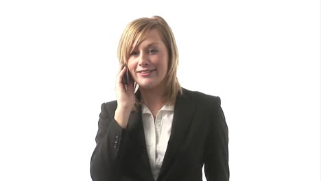 business woman talking on phone