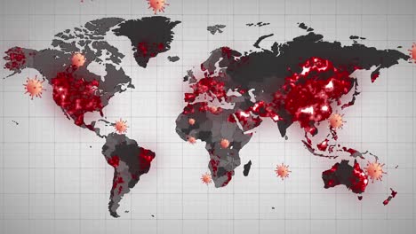 Animation-of-virus-cells-over-world-map