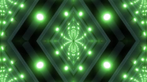 glowing green tunnel kaleidoscope
