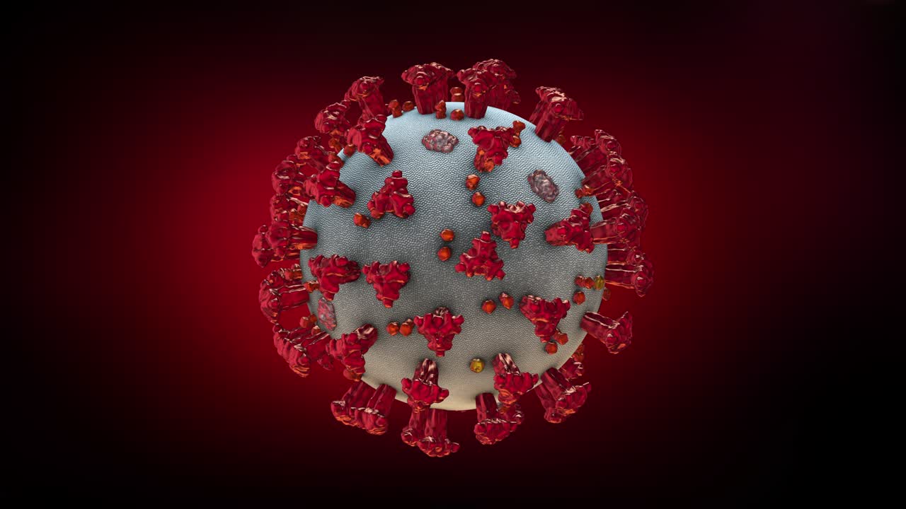 coronavirus o el virus sars-cov-2 o el virus covid-19, que puede convertirse en un bucle