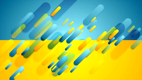 blue and yellow contrast tech corporate video animation