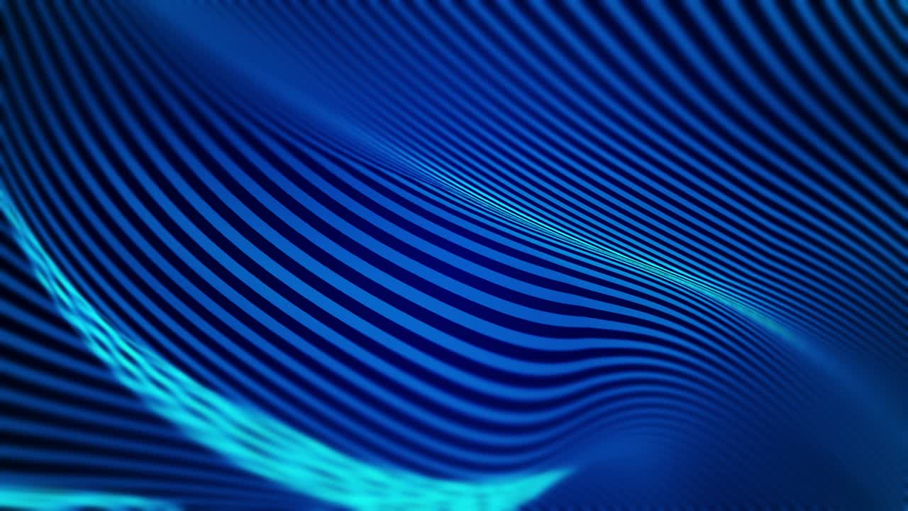 Christmas magic abstract striped grid dynamic swirl curves blurred glowing grid waves. 3D seamless video loop stripes template background.