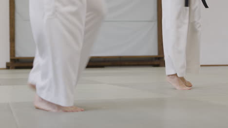 people practising taekwondo