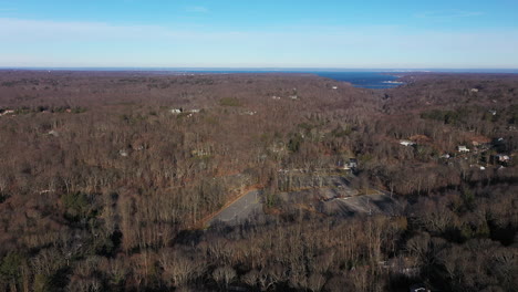 an-aerial-view-over-dry,-brown-trees