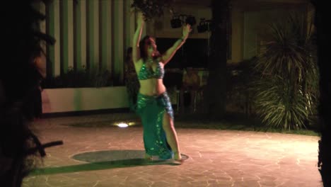 outdoor night belly dance performance